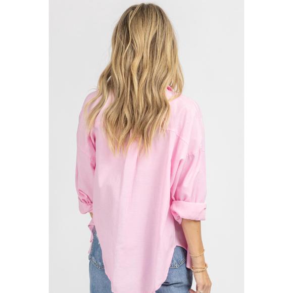 NEW LE LIS bralette + button down in pink - Picture 5 of 5